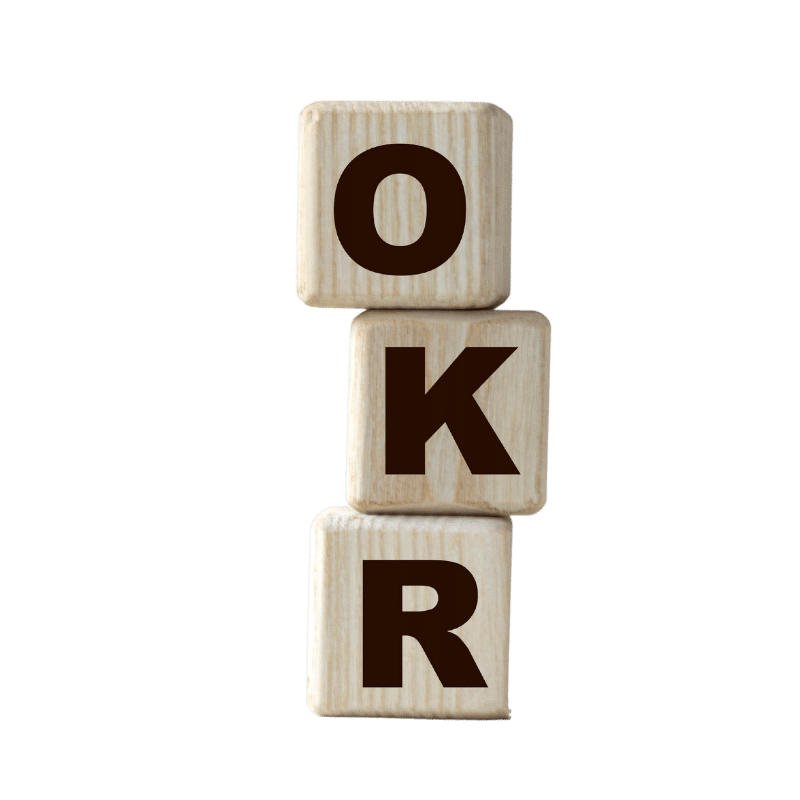 Three blocks that spell out O, K, R