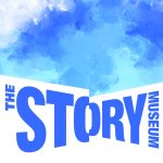 Front cover of award application with the logo: The Story Museum and an illustrated blue sky.